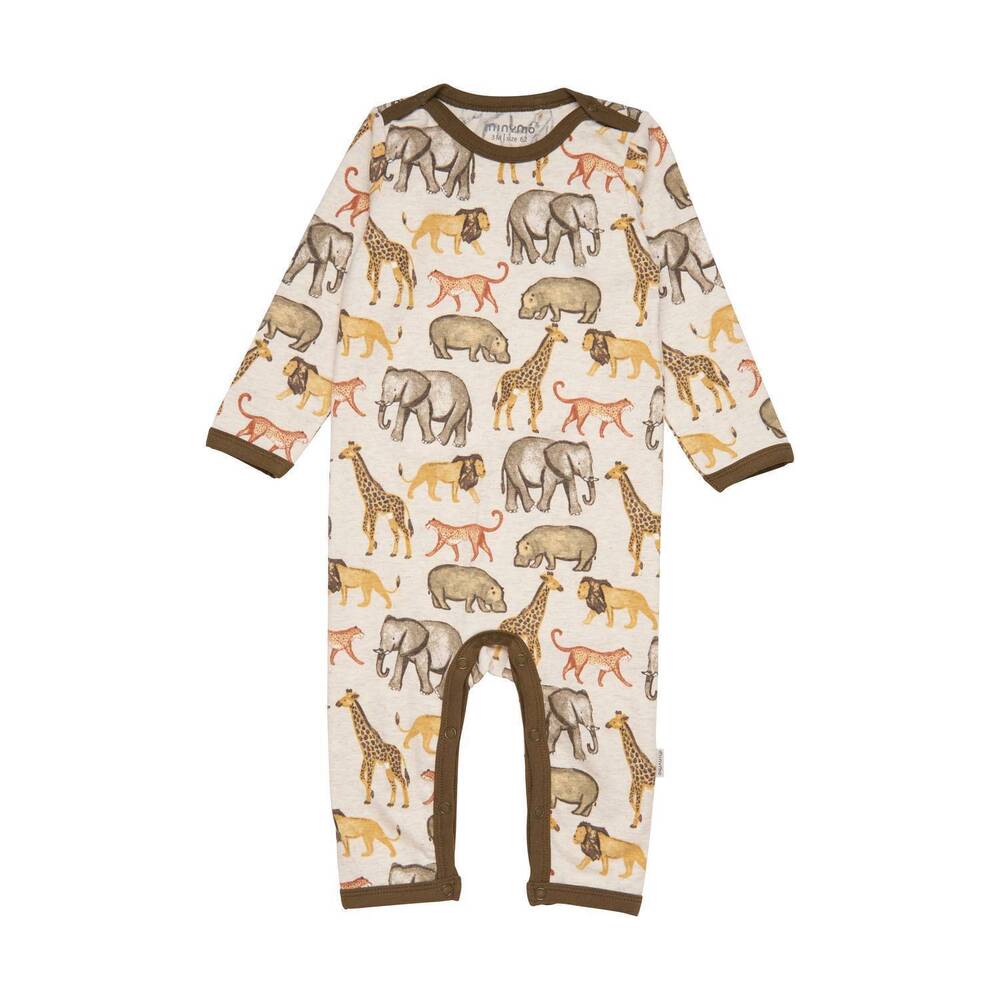 NEW MINYMO kid's animal safari romper in brown